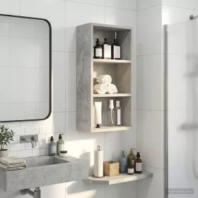  Fürdőszobai faliszekrény Beton Szürke 30 x 16 x 62,5 cm