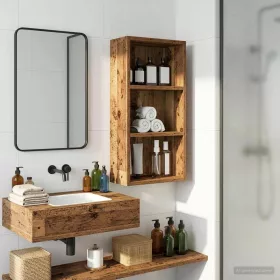    Fürdőszobai faliszekrény Öreg fa 30 x 16 x 62,5 cm Mérnöki fa