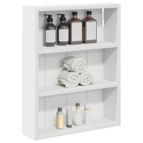  Fürdőszobai faliszekrény Fehér 40 x 10 x 50 cm Mérnöki fa