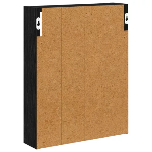  Fürdőszobai faliszekrény polcokkal Fekete Tölgy 40 x 10 x 50 cm