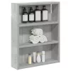  Fürdőszobai faliszekrény polcokkal Beton Szürke 40 x 10 x 50 cm