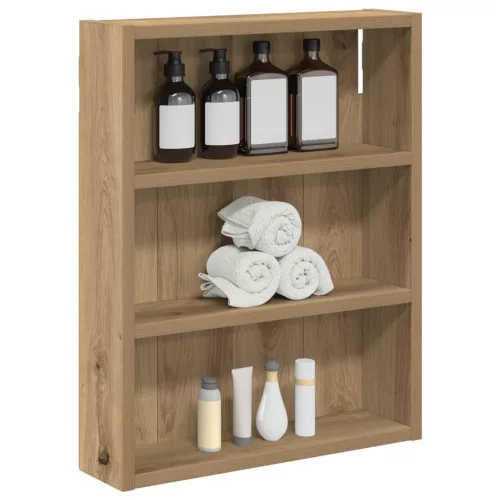  Fürdőszobai faliszekrény Művészi tölgy 40 x 10 x 50 cm