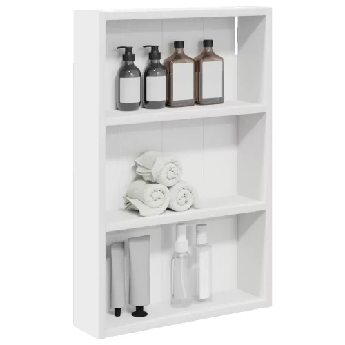  Fürdőszobai faliszekrény Fehér 40 x 10 x 60,5 cm Mérnöki fa