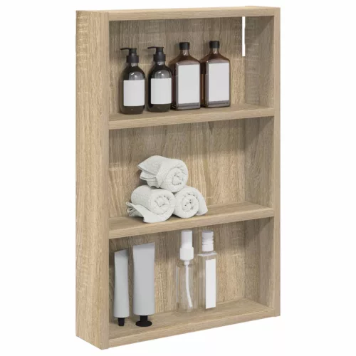  Fürdőszobai faliszekrény Sonoma tölgy 40 x 10 x 60,5 cm