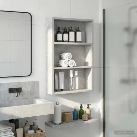  Fürdőszobai faliszekrény Beton Szürke 40 x 10 x 60,5 cm