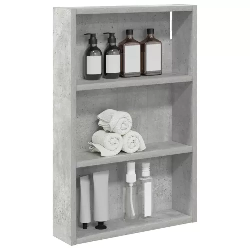  Fürdőszobai faliszekrény Beton Szürke 40 x 10 x 60,5 cm