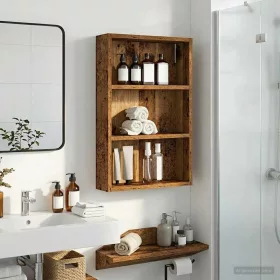    Fürdőszobai faliszekrény Öreg fa 40 x 10 x 60,5 cm Mérnöki fa