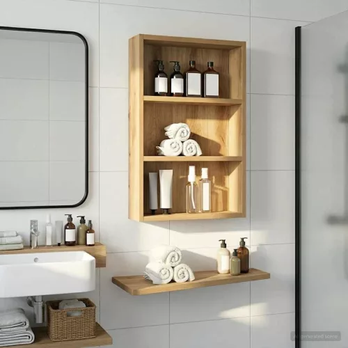  Fürdőszobai faliszekrény Művészi tölgy 40 x 10 x 60,5 cm