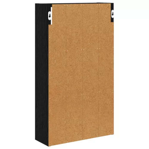  Fürdőszobai faliszekrény polcokkal Fekete Tölgy 40 x 14 x 70 cm