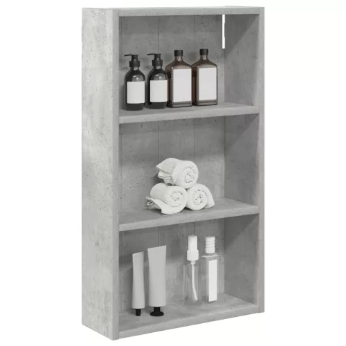  Fürdőszobai faliszekrény polcokkal Beton Szürke 40 x 14 x 70 cm