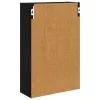  Fürdőszobai faliszekrény Fekete Tölgy 40 x 16 x 62,5 cm
