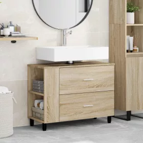    Mosdó alatti szekrény sonoma tölgy 80 x 35 x 60 cm Mérnöki fa