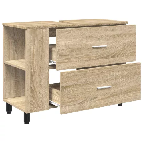  Mosdó alatti szekrény sonoma tölgy 80 x 35 x 60 cm Mérnöki fa