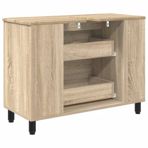  Mosdó alatti szekrény sonoma tölgy 80 x 35 x 60 cm Mérnöki fa