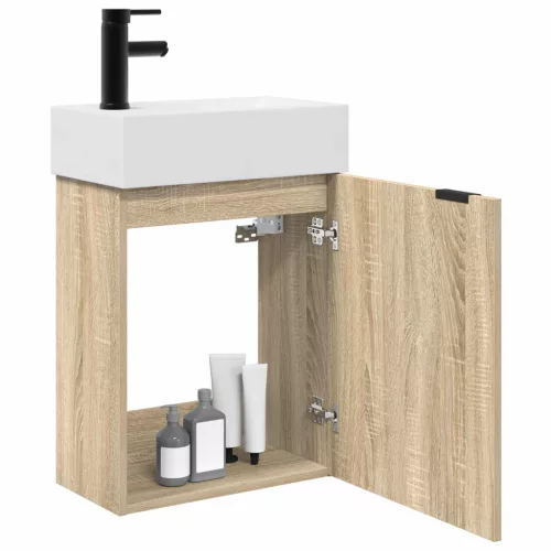  Fürdőszoba Székény Sonoma tölgy 45,5 x 22,5 x 84 cm Mérnöki fa