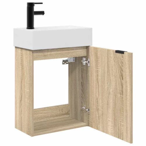  Fürdőszoba Székény Sonoma tölgy 45,5 x 22,5 x 84 cm Mérnöki fa