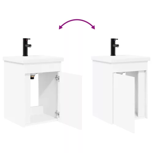  Fürdőszoba szekrény csapteleppel Fehér 42 x 40 x 74,5 cm