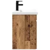 Fürdőszobai mosdószekrény mosdóval Régi fa 61 x 39 x 58 cm