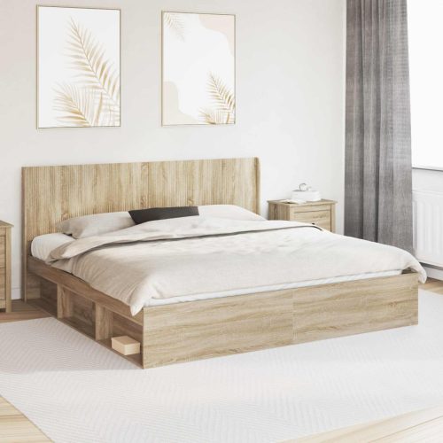  Fejtámla Sonoma Tölgy Szerelt Fa