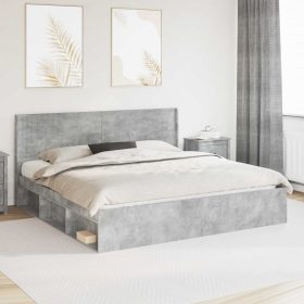  Fejtámla Betonszürke Szerelt Fa