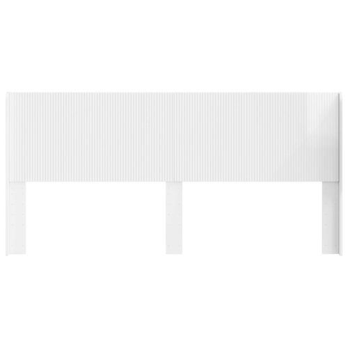  Fejtámla Magasfényű Fehér Szerelt Fa