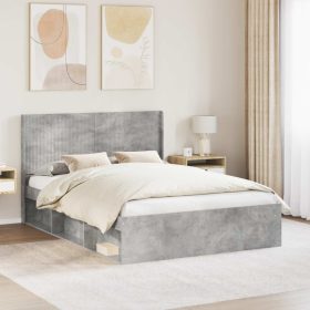  Fejtámla Betonszürke Szerelt Fa