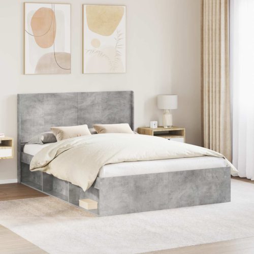  Fejtámla Betonszürke Szerelt Fa