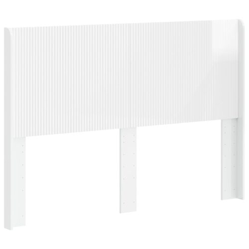  Fejtámla Magasfényű Fehér Szerelt Fa