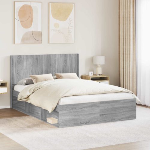  Fejtámla Szürke Sonoma Szerelt Fa