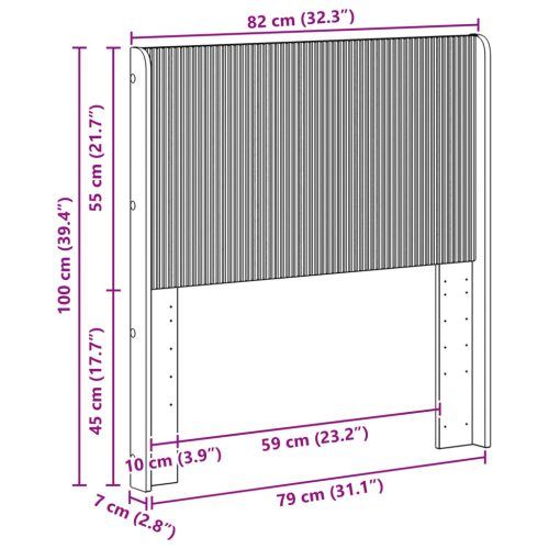  Fejtámla Sonoma Tölgy Szerelt Fa