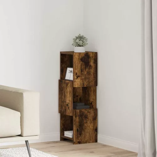  Sarokszekrény Fehér 25,5x25x80cm Faanyag