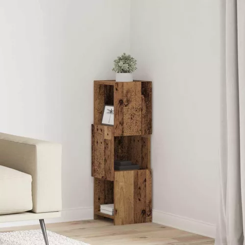  Sarokszekrény Fehér 25,5x25x80cm Faanyag