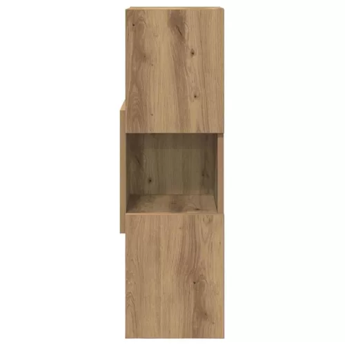  Sarokszekrény Fehér 25,5x25x80cm Faanyag