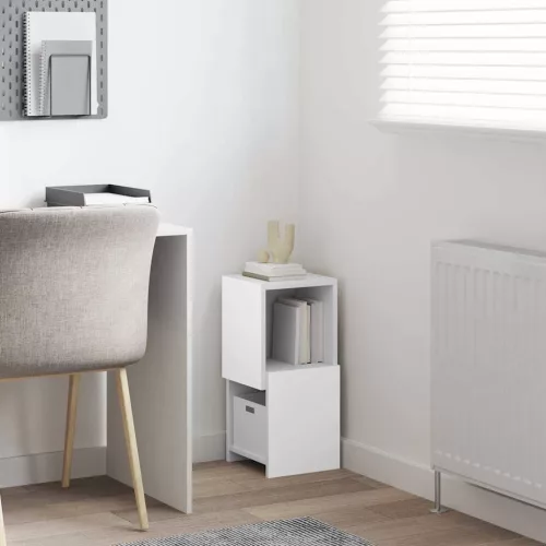  Sarokszekrény Fehér 25,5x25x55cm Faanyag