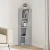  Sarokszekrény Fehér 27,5x27x102cm Faanyag