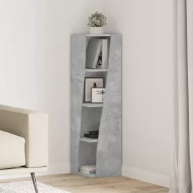  Sarokszekrény Fehér 27,5x27x102cm Faanyag