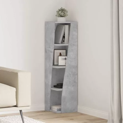  Sarokszekrény Fehér 27,5x27x102cm Faanyag