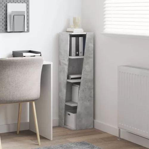  Sarokszekrény Fehér 27,5x27x102cm Faanyag