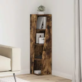  Sarokszekrény Fehér 27,5x27x102cm Faanyag