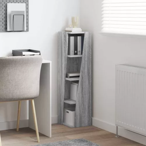  Sarokszekrény Fehér 27,5x27x102cm Faanyag