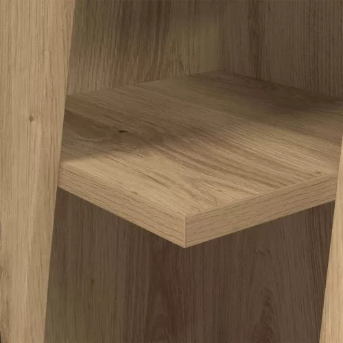  Sarokszekrény Fehér 27,5x27x102cm Faanyag