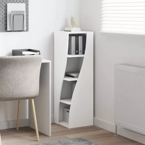  Sarokszekrény Fehér 32x32x102cm Faanyag