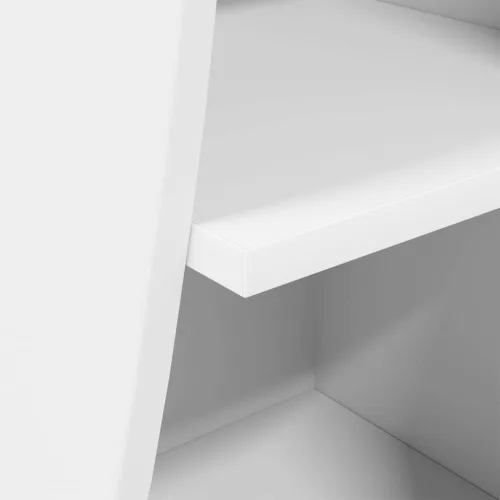  Sarokszekrény Fehér 32x32x102cm Faanyag