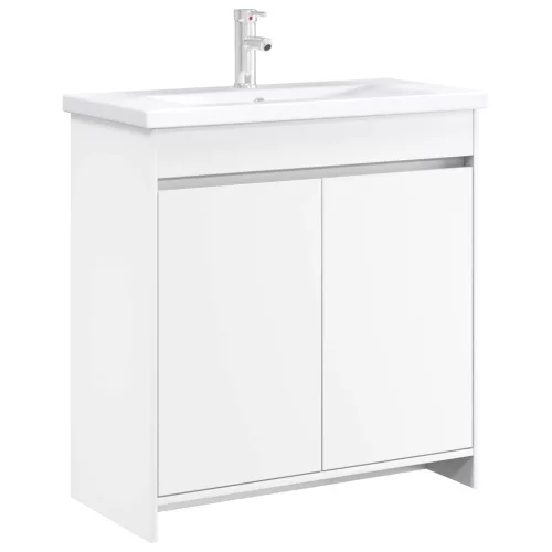  Fürdőszoba Mosogató Alatti Szekrény Fehér 78,5 x 37,5 x 81 cm