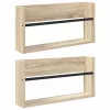  Magazin állvány 2 pcs Sonoma tölgy 60 x 12 x 30 cm Faanyag