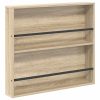  Magazin állvány polcokkal Sonoma tölgy 80 x 12 x 70 cm Faanyag
