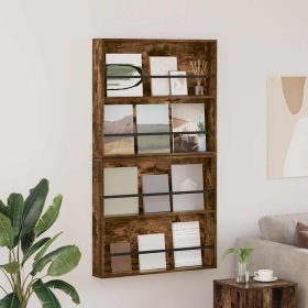    Magazin állvány 2 pcs Füstölt tölgy 80 x 12 x 70 cm Faanyag