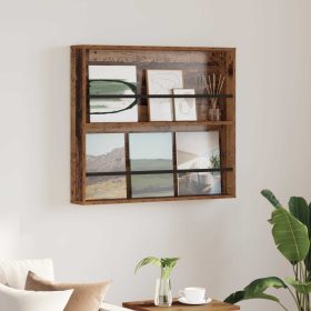    Magazin állvány polcokkal Öreg fa 80 x 12 x 70 cm Faanyag
