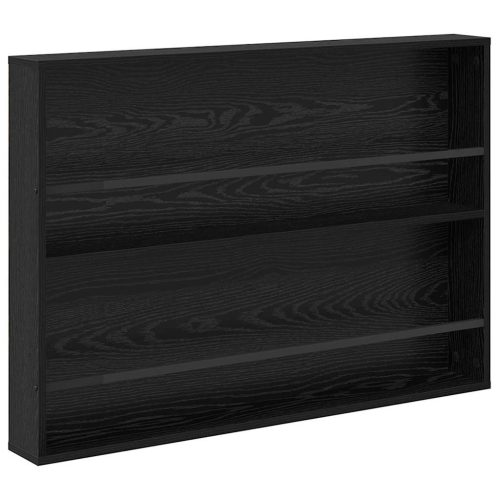  Magazin állvány polcokkal Fekete tölgy 100 x 12 x 70 cm Faanyag