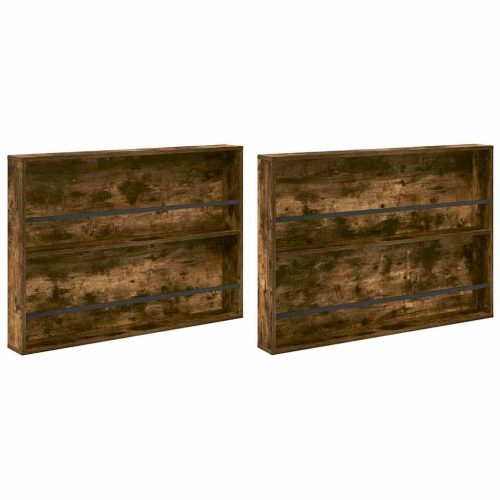  Magazin állvány 2 pcs Füstölt tölgy 100 x 12 x 70 cm Faanyag